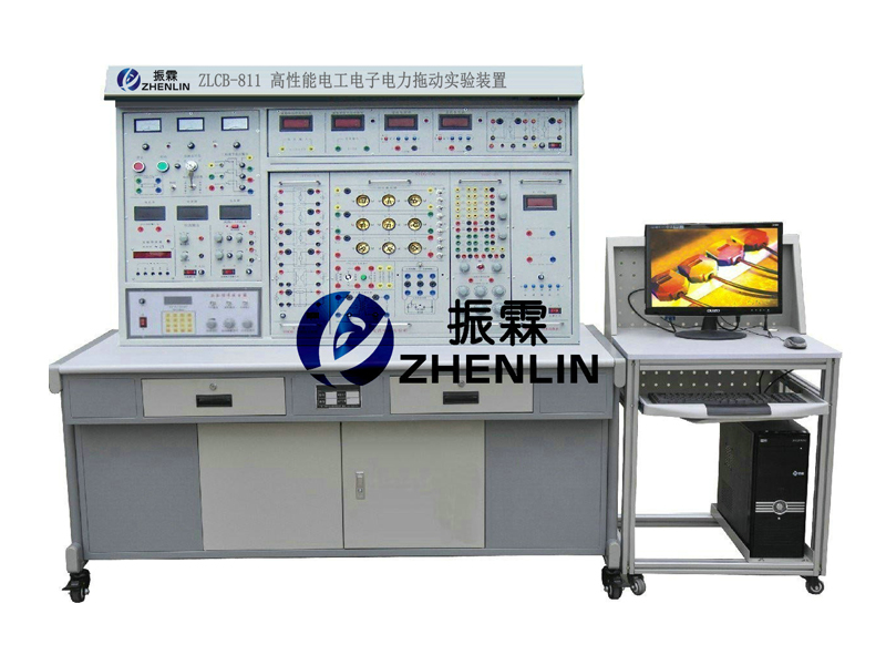 這一款是上海振霖教學(xué)設(shè)備公司生產(chǎn)的ZLCB-811型電工電子實驗臺。