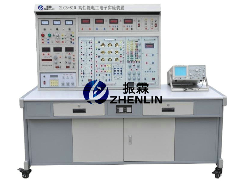 這一款是上海振霖教學(xué)設(shè)備公司生產(chǎn)的ZLCB-810型電工電子實(shí)驗(yàn)臺(tái)。